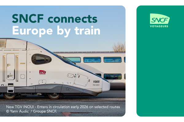 SNCF train connecting Europe, entering service in 2026.