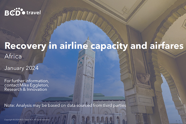 Erholung von Flugkapazitäten und Flugpreisen in Afrika