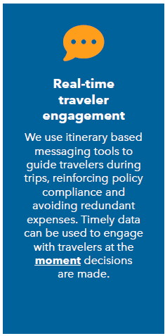 Real-time traveler engagement messaging tools overview.