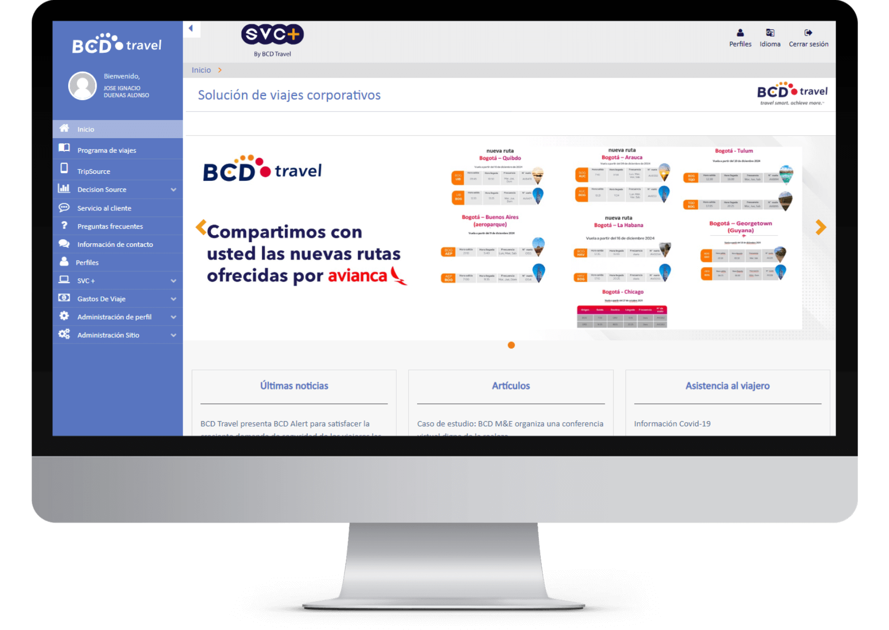 SVC+ | Plataforma Online de Gestión de Viajes Corporativos BCD Travel